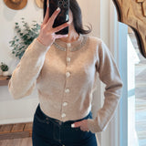 Embellished Sweater Cardigan