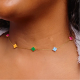 Nikki Smith E5 Multi Color Floral Necklace