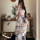 Water Color Midi Dress