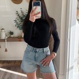 JBD Light Wash Long Walking Shorts