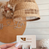 NIKKI B8 PAVE TEARDROP HOOPS