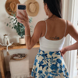 Jamie Floral Wrap Mini Skirt