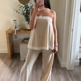 Valerie Lace Edge Set - Tube Top