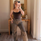 Sloane Polka Dot Barrel Jeans