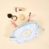 Mrs. Something Blue Bridal Quilted Cosmetic Pouch