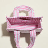 Quilted Floral Mini Tote Bag