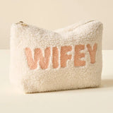 Wifey Teddy Cosmetic Pouch