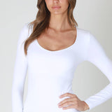 NIKIBIKI Long Sleeve Clean Line Sweetheart Top