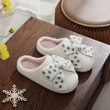 Polka Dot Bow Slippers