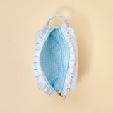Mrs. Something Blue Bridal Quilted Cosmetic Pouch